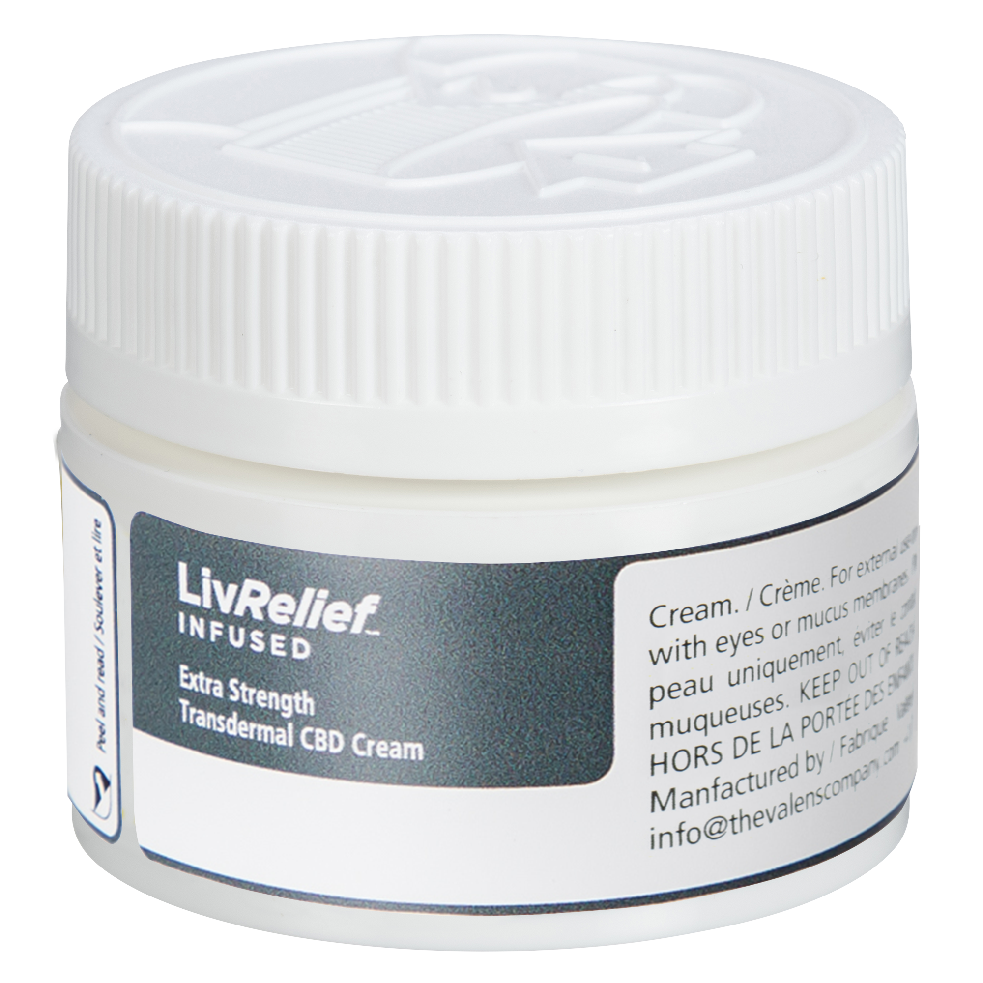 LivRelief Infused Transdermal Extra Strength CBD Cream Topical ...